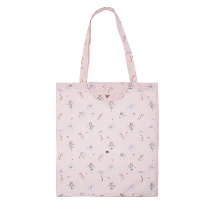 Wrendale Designs Foldable Shopping Bag - Oops a Daisy Mouse